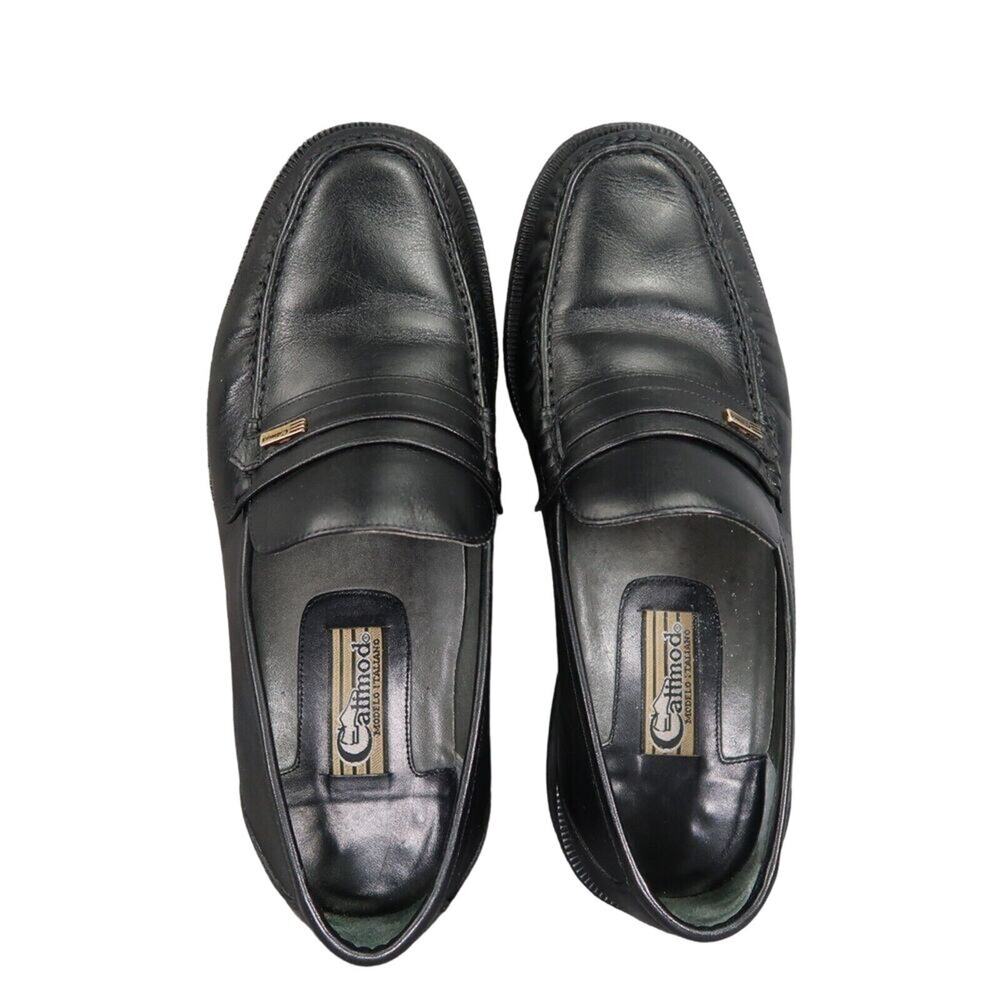 Calimod Shoes Mens 41 Loafer Moccasin Classic Slip On Leather Lifestyle Black - Picture 5 of 16